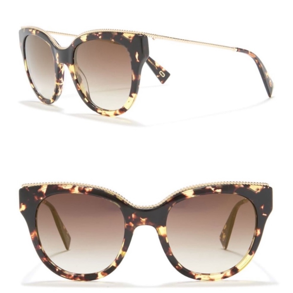 Marc Jacobs Oversized Tortoiseshell Sunglasses | Brown Gradient | NWT